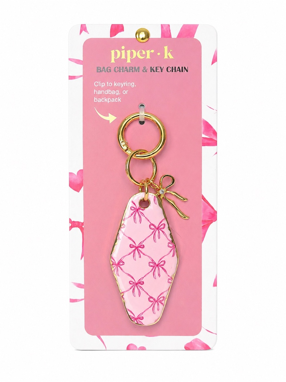 Piper K Bag Charm/Key Fob